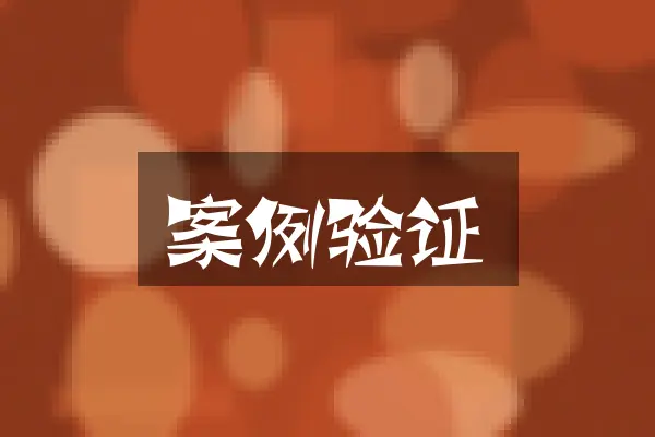 案例验证