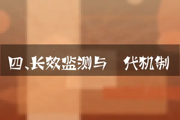 四、长效监测与迭代机制