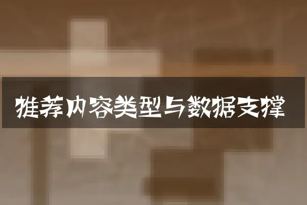 推荐内容类型与数据支撑
