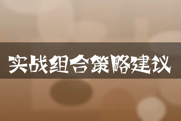 实战组合策略建议
