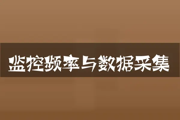 监控频率与数据采集