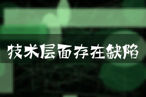 技术层面存在缺陷